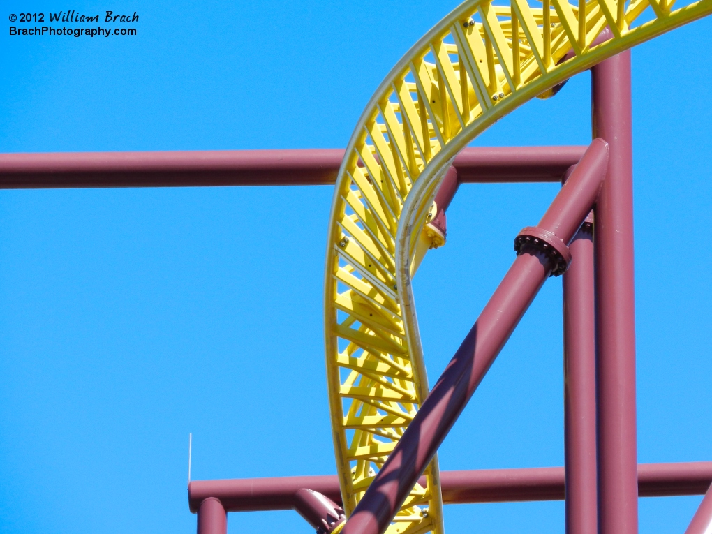 Closeup of Volcano's track.