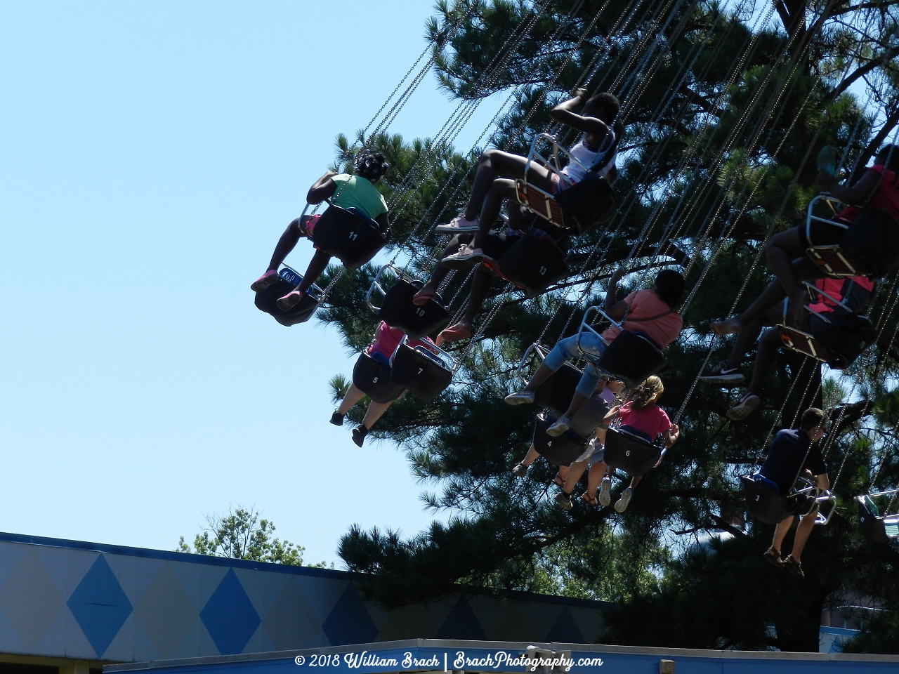 Kings Dominion's Wave Swinger in action!