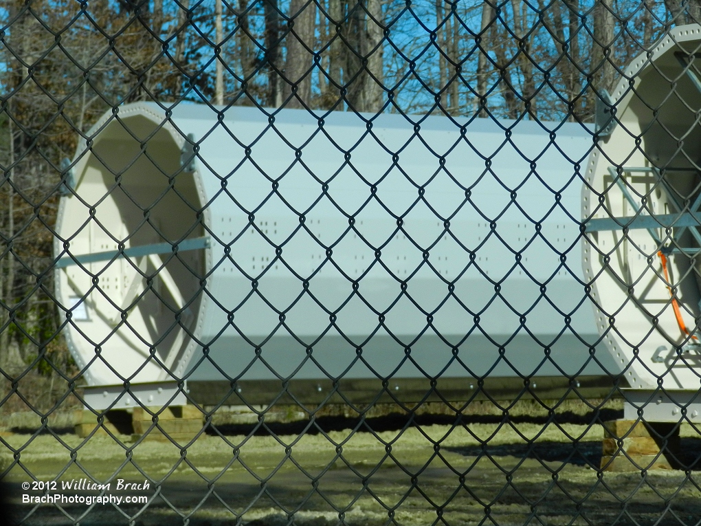 More WindSeeker parts waiting to be installed.  Taken on January 1, 2012.