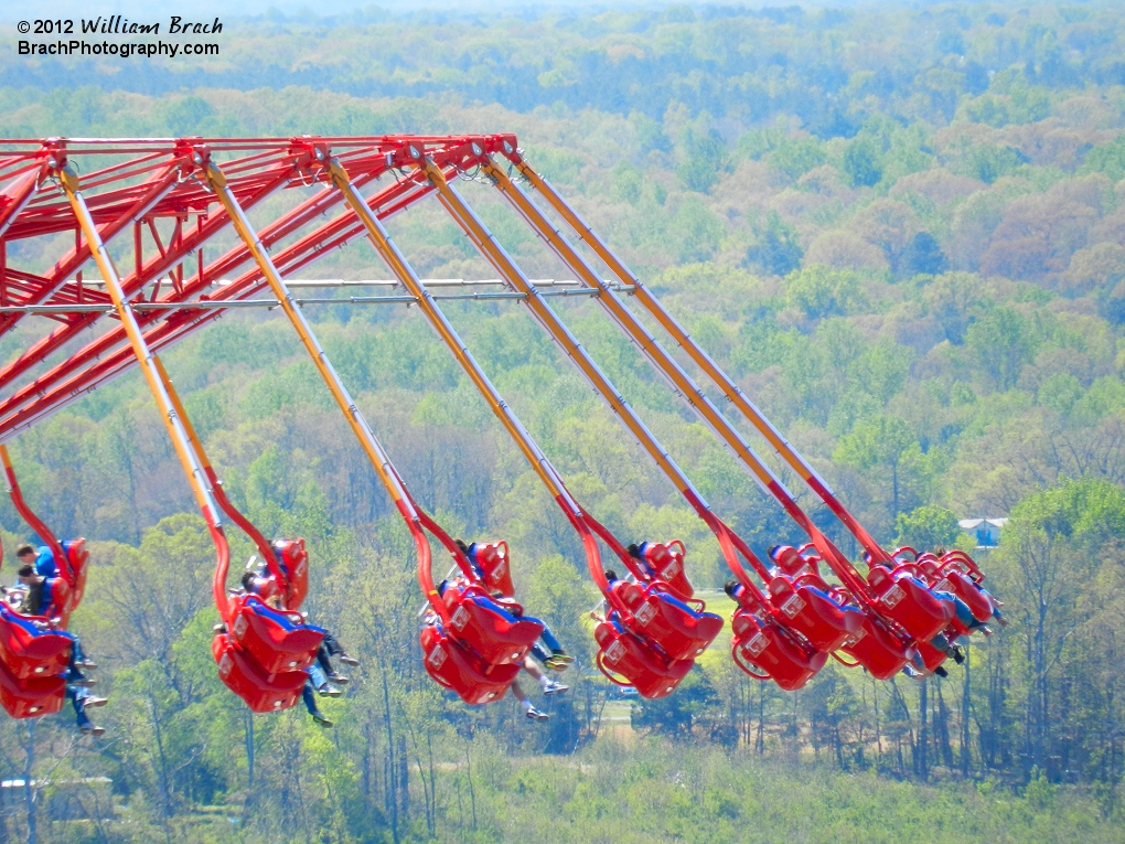 WindSeeker up in the air.