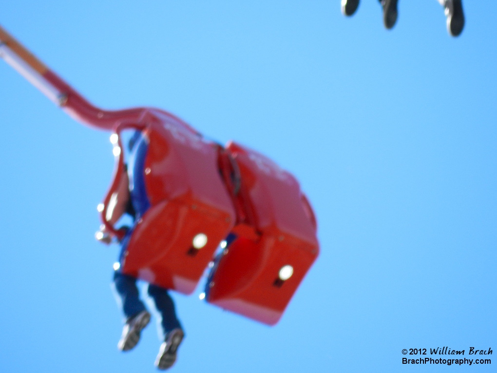 WindSeeker seats - detailed view of their undersides.