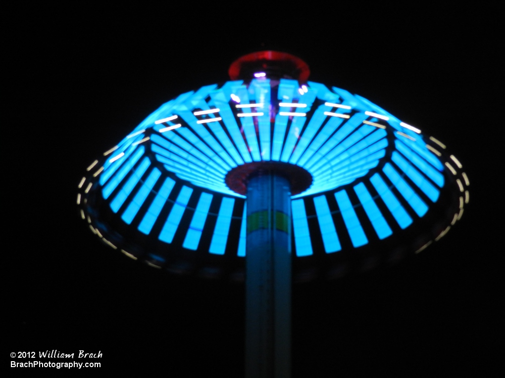 Blue lights on WindSeeker!