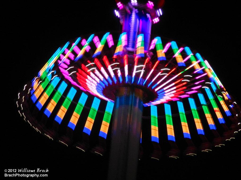 Lights on WindSeeker are just stunning.  Even if I can't get a crystal clear shot....