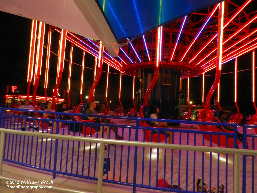 WindSeeker gondola in the station.