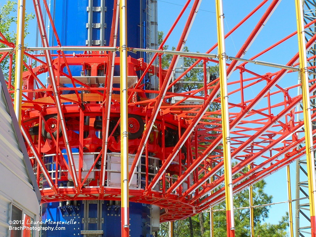 Looking at the WindSeeker gondola details.