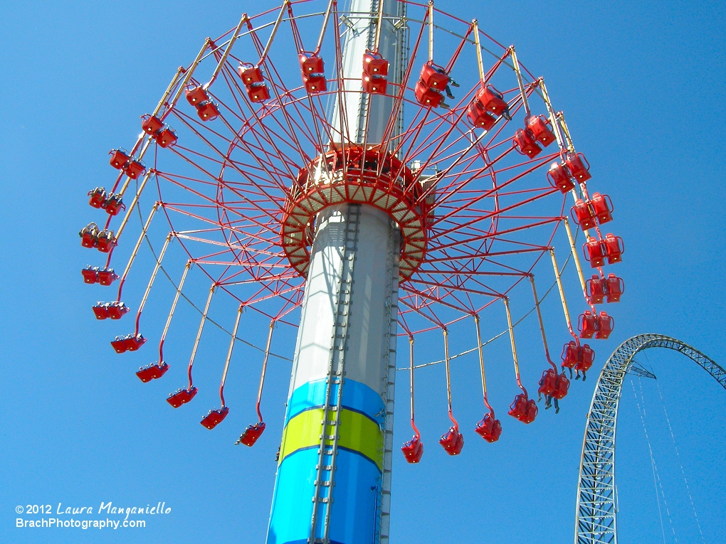 Looking at WindSeeker in the air.