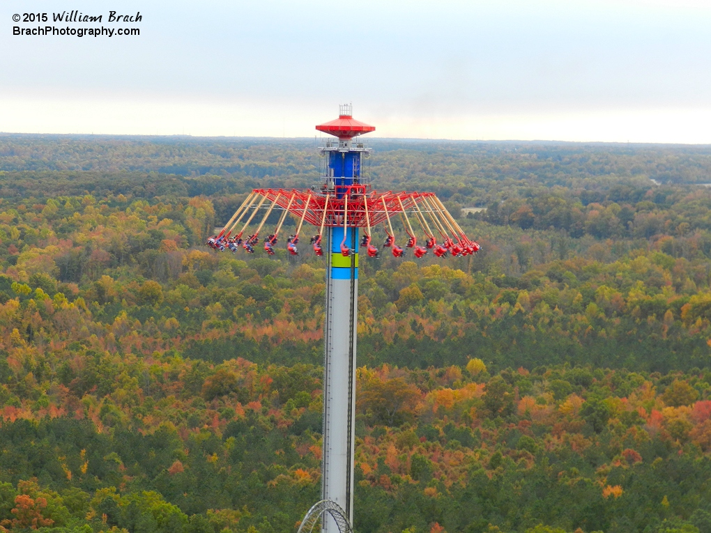 Soaring at 300-ft tall, the views of the park are really breathtaking from the ride.