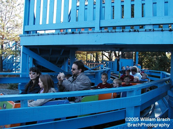 Ghoster Coaster is a Junior Wooden coaster.  Designed primarily for Kings Dominion's smaller guests - although some coaster nuts like myself will still ride it!