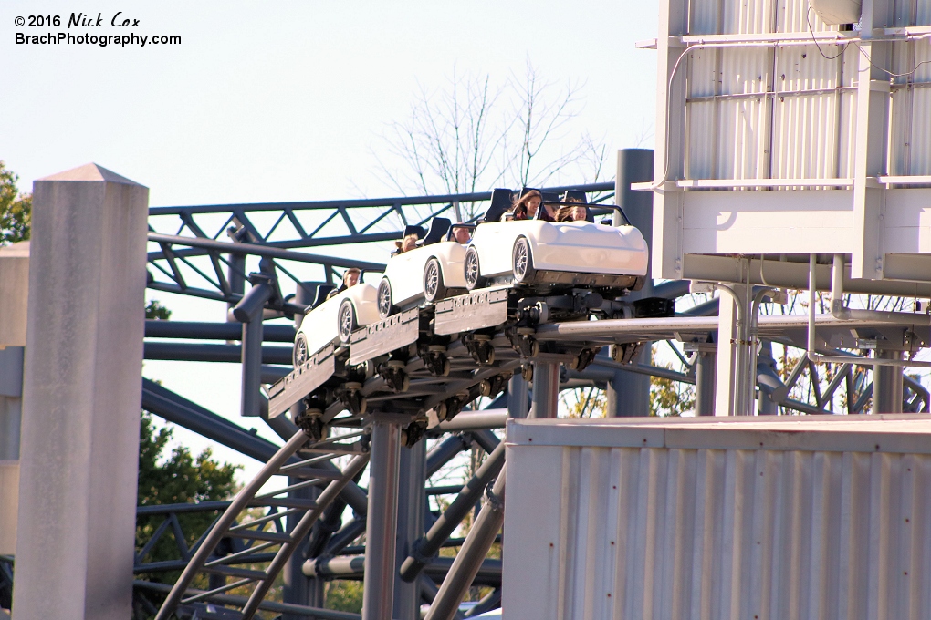 Backlot headed into its mid-course brake run.