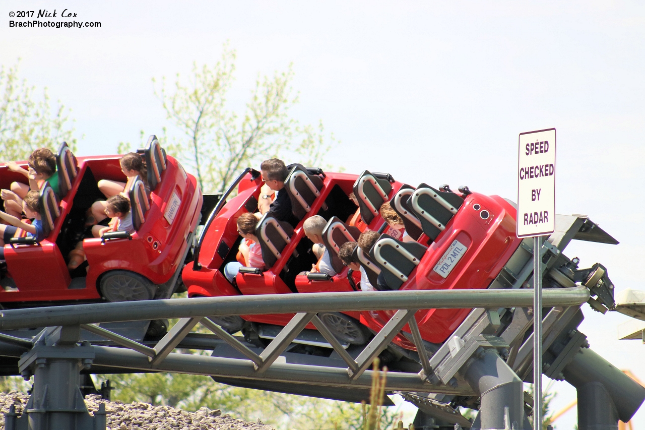 The train before the long drop down.