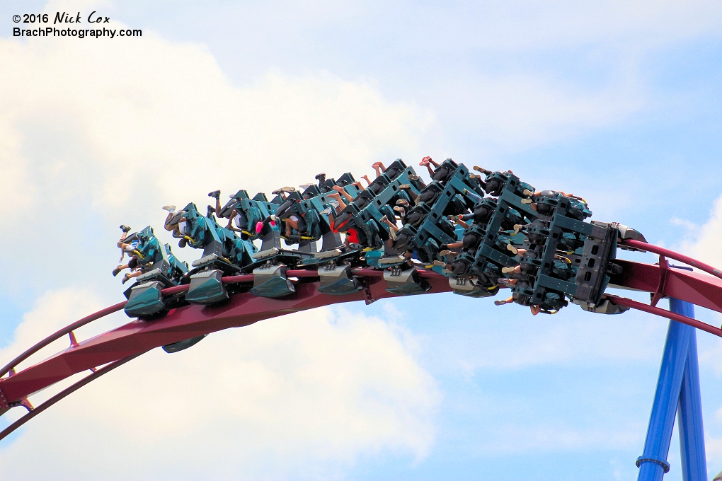 A train in the Zero-G roll.