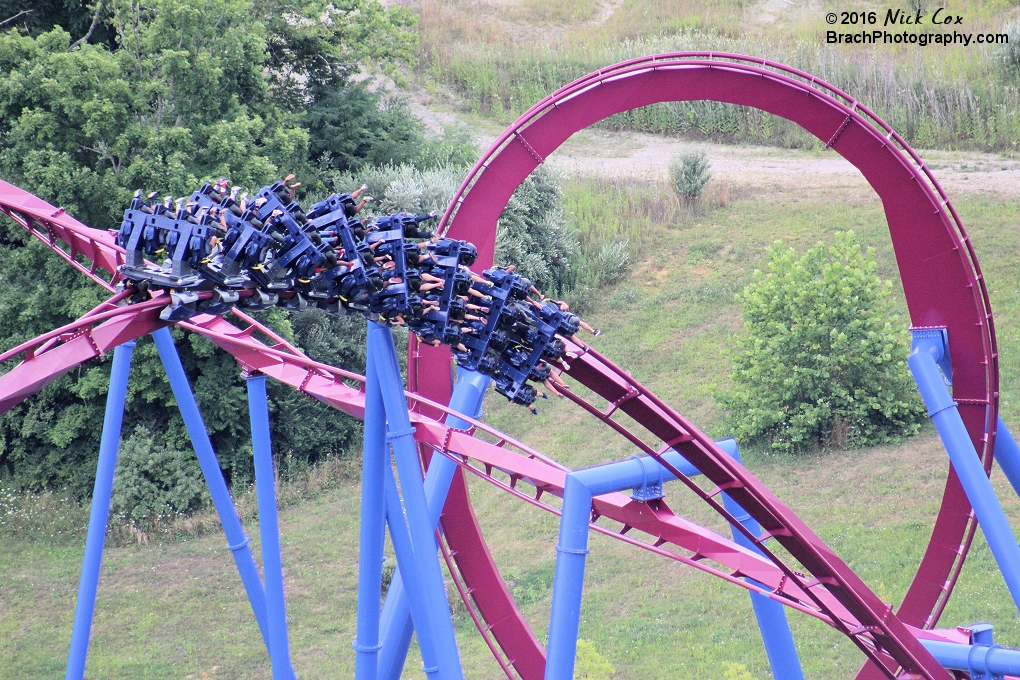 A tain in the Zero-G roll heading towards the batwing.