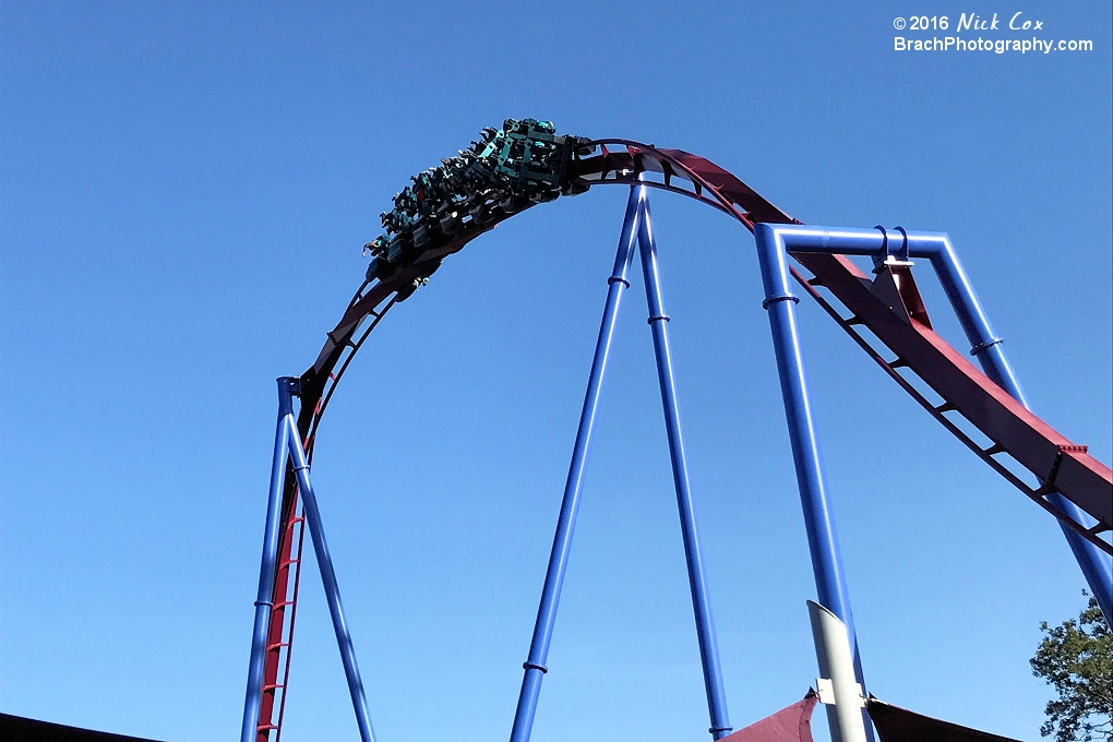 Banshee going through the Zero-G roll.