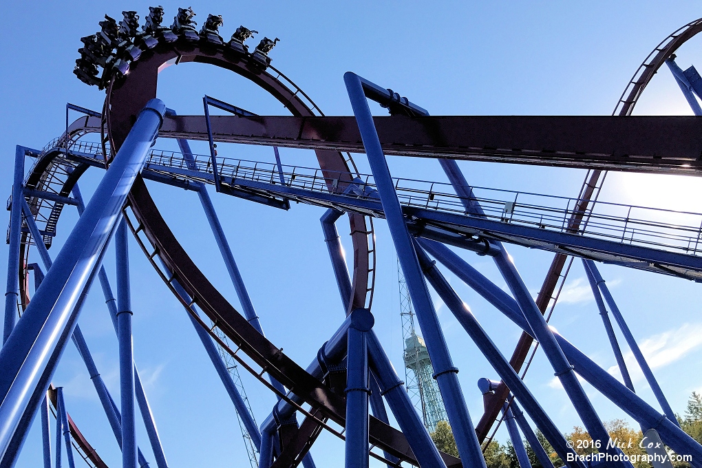 Banshee going through its vertical loop.