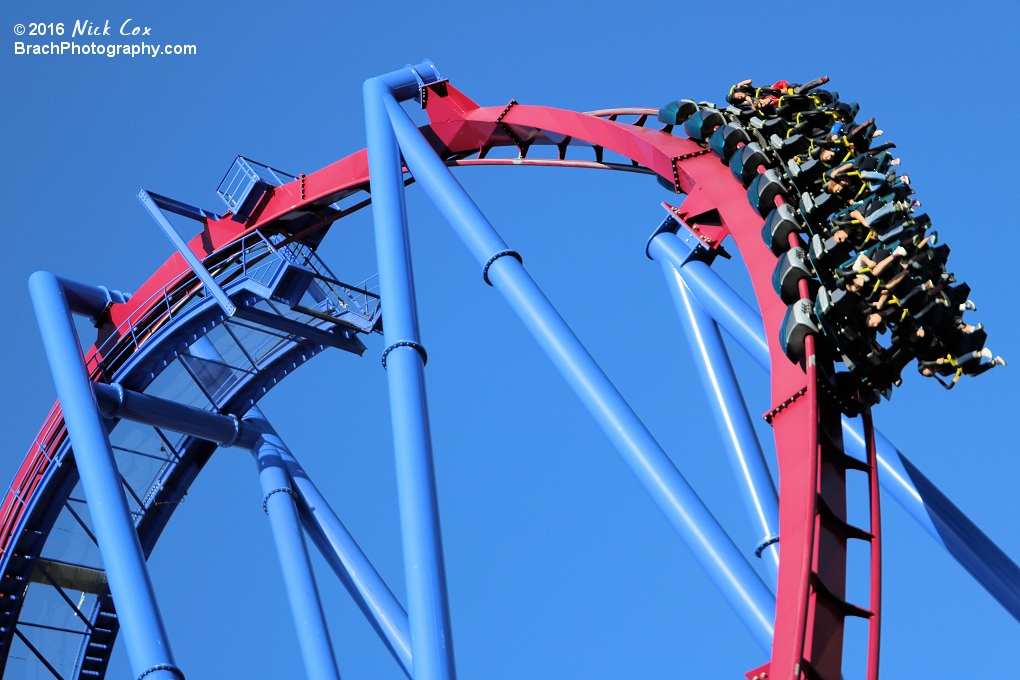 A wide angle of the first 150-ft drop.