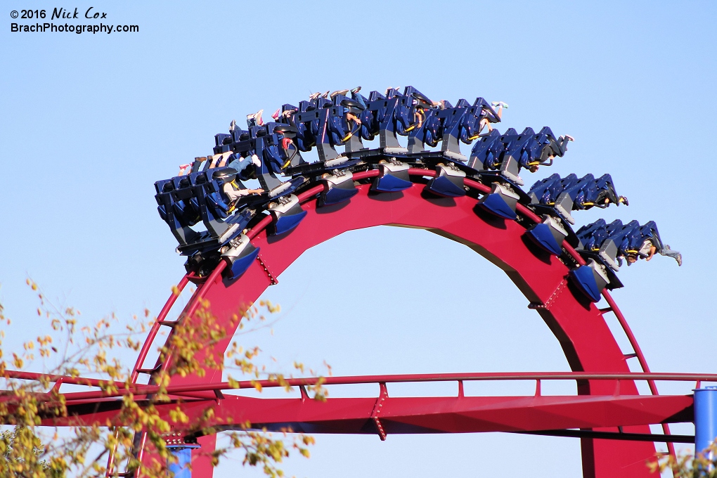 Banshee speeding through the second loop.