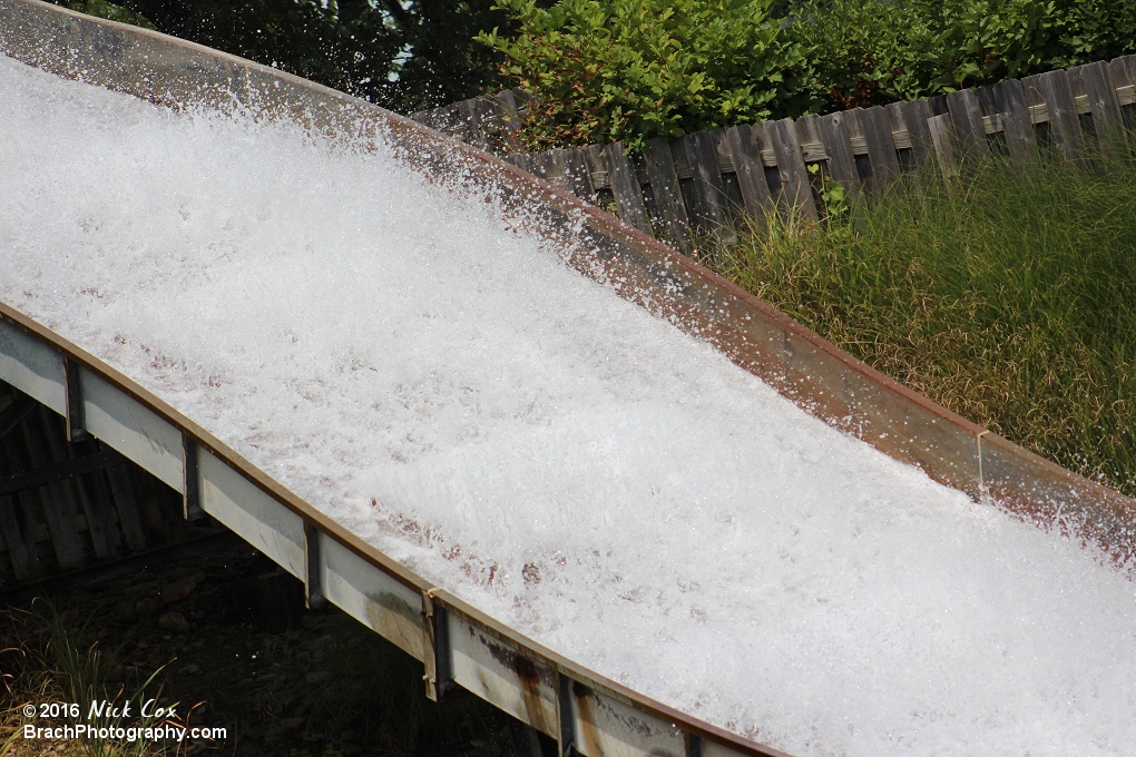 A shot of the water on the first drop.