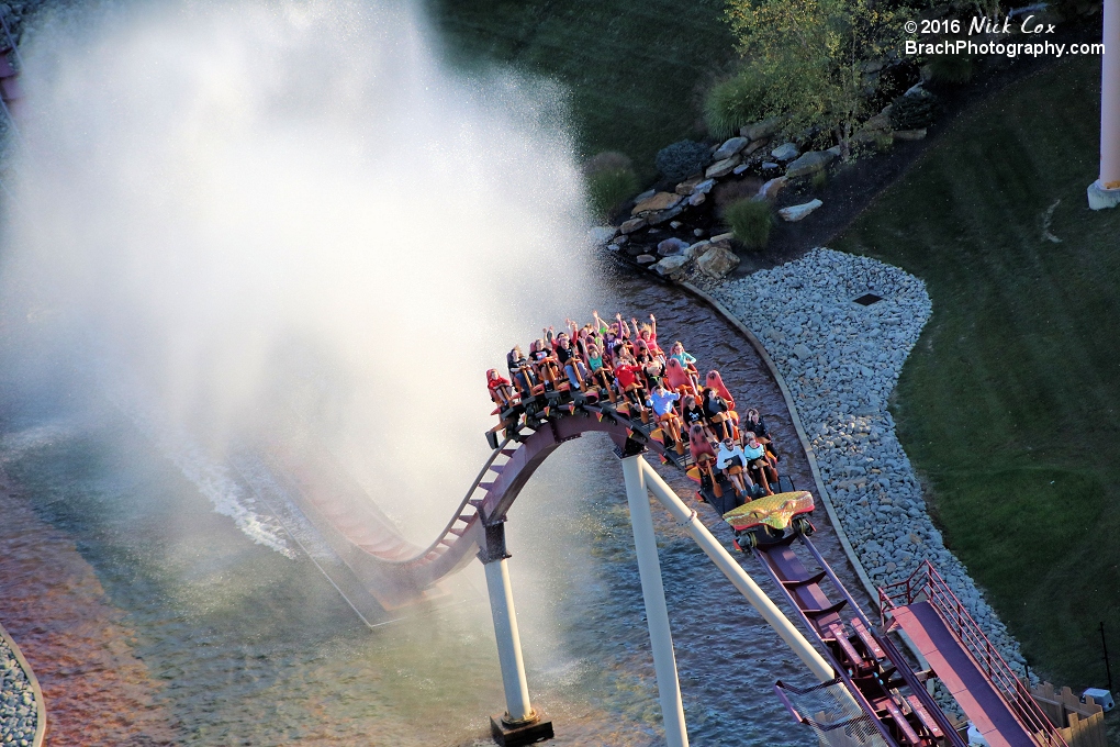 Diamondback headed into the brake run after a long 5,282 foot journey.