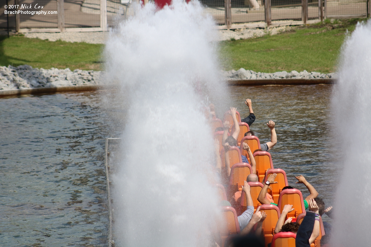 The splashdown.