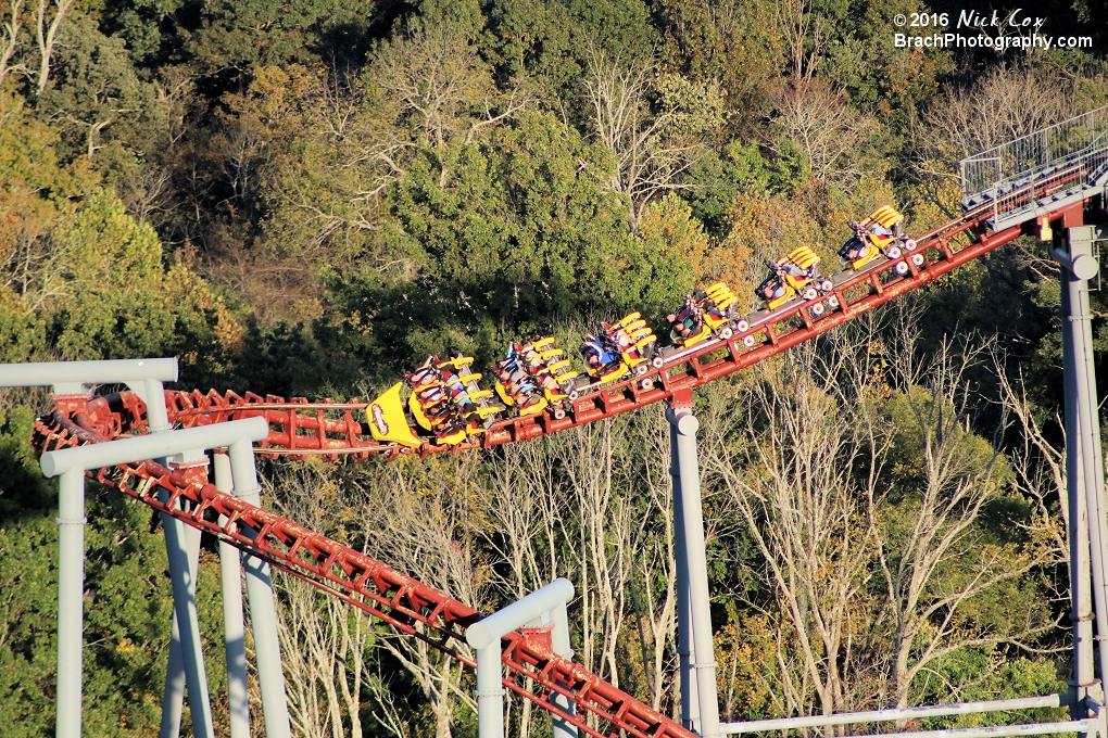 Riders preparing for the sensation of human flight.