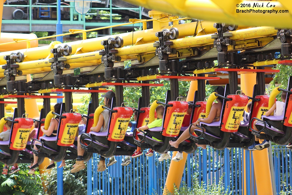 The train headed into the brake run.