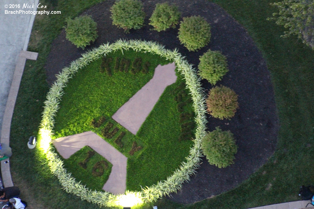 The Eiffel Tower in flower form.