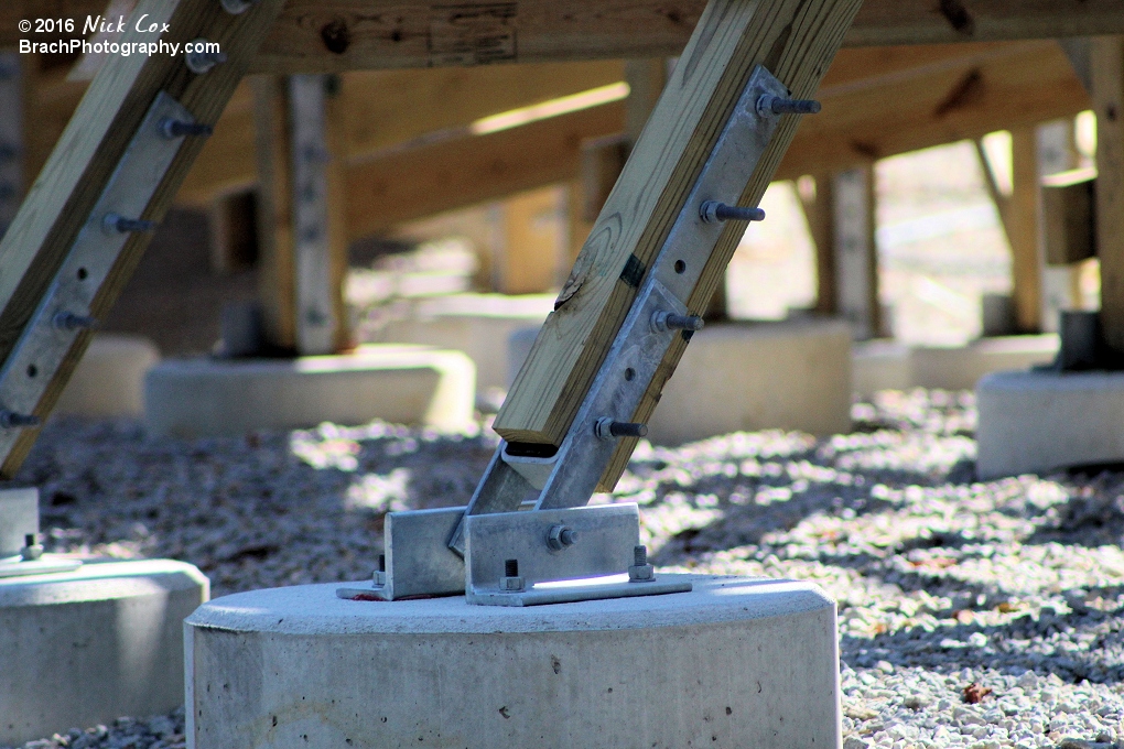 Detail on how the wood is held into place.