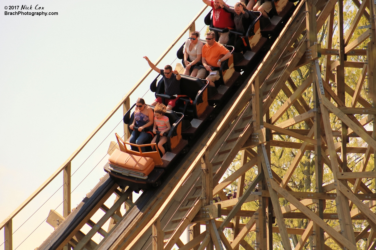 The curved first drop.