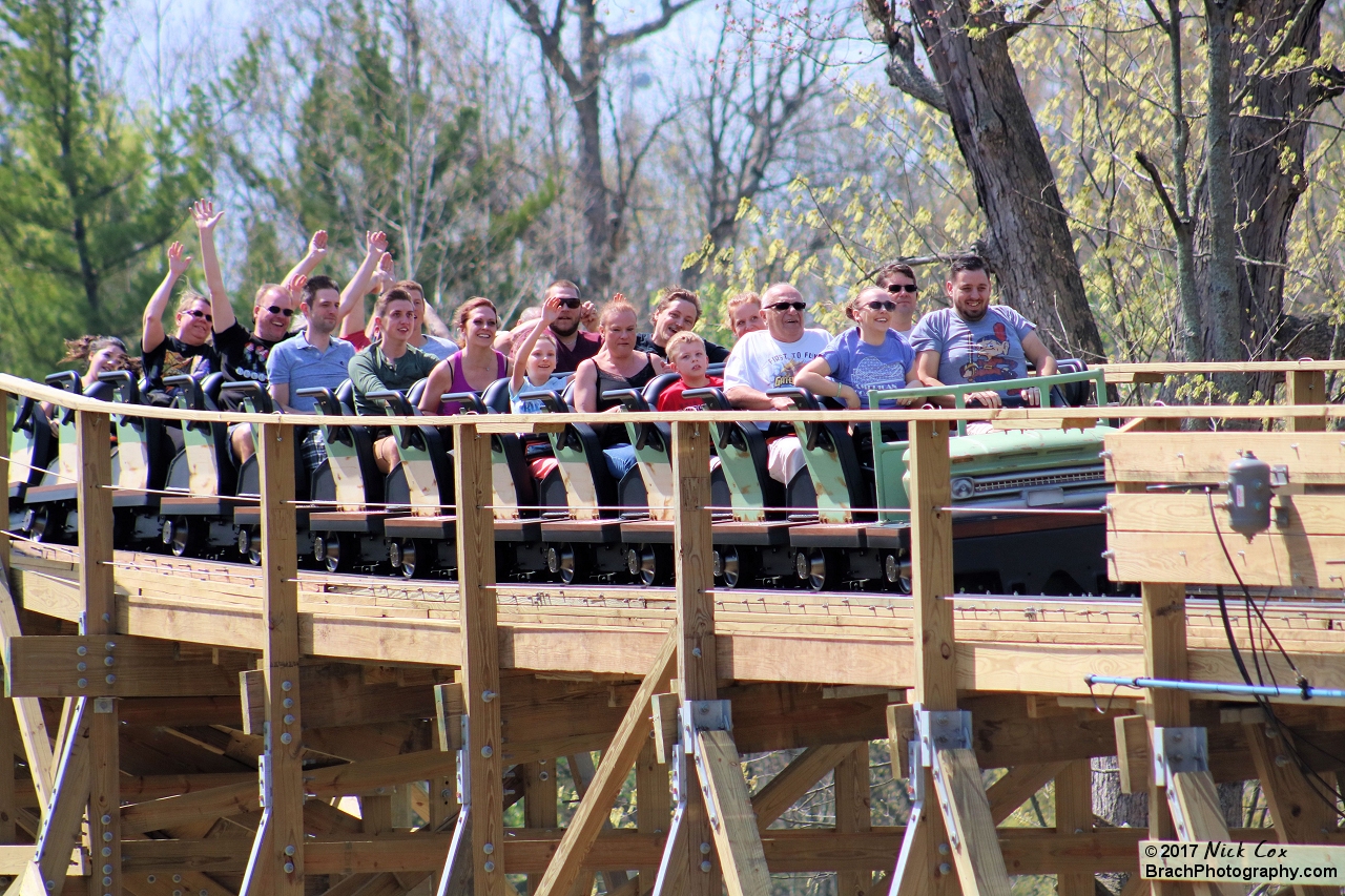 The train on the brake run.