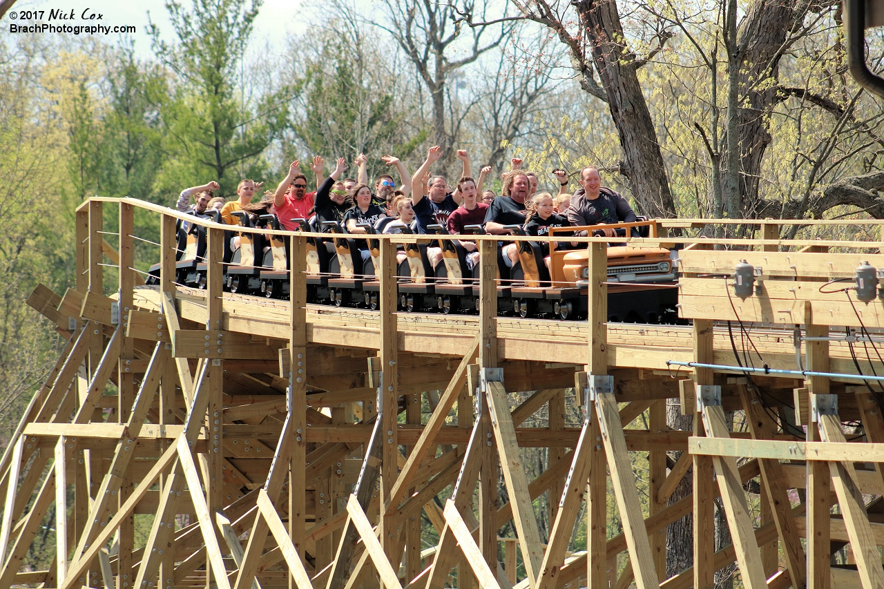 The train on the brake run.