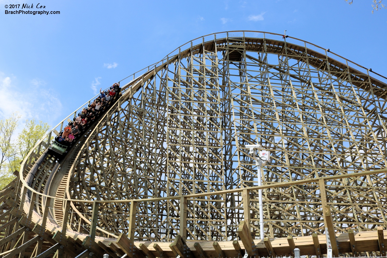 The curved first drop.