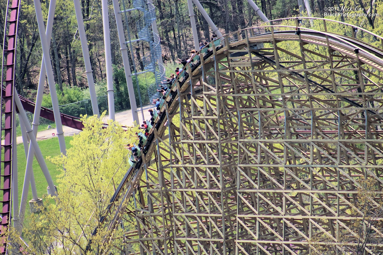 The curved first drop.