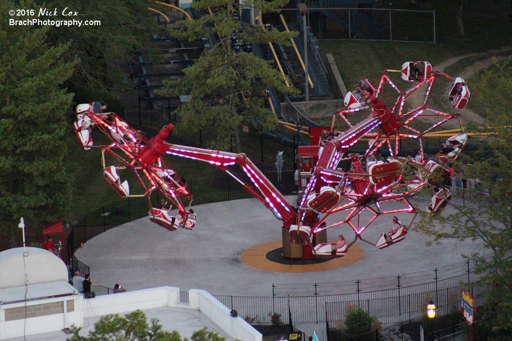 The ride at night.