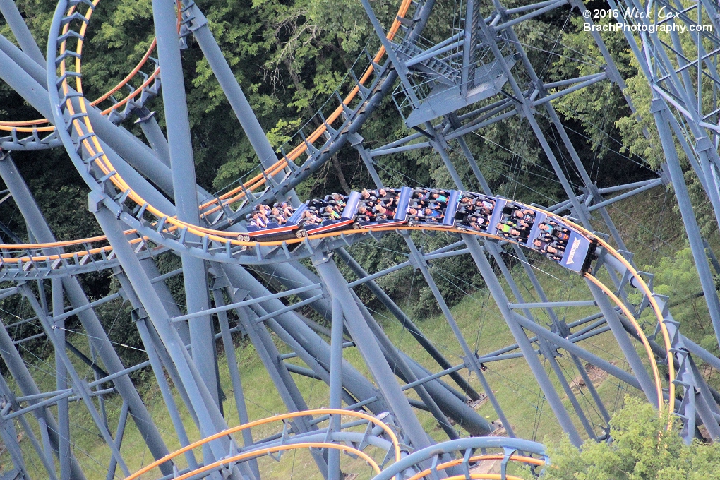 The ride after the corkscrews.