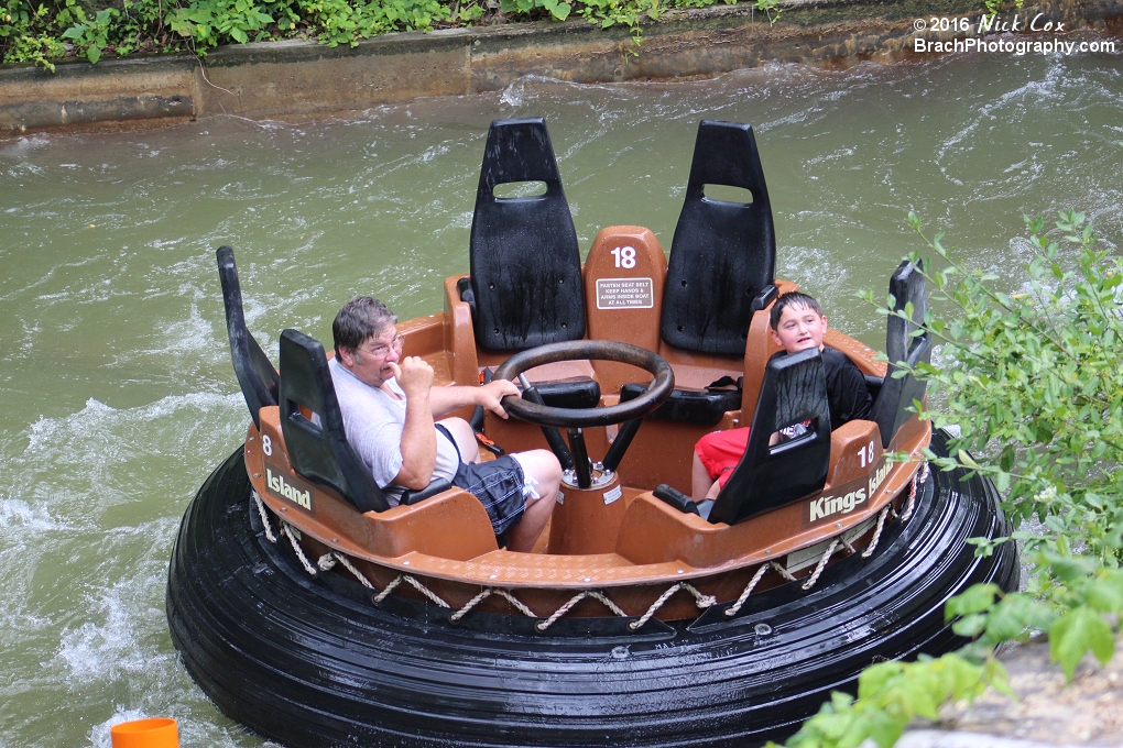 The ride's boat out in its course.