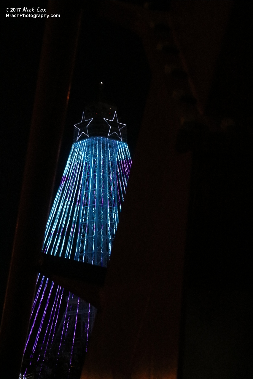 The Eiffel Tower through Diamondback.