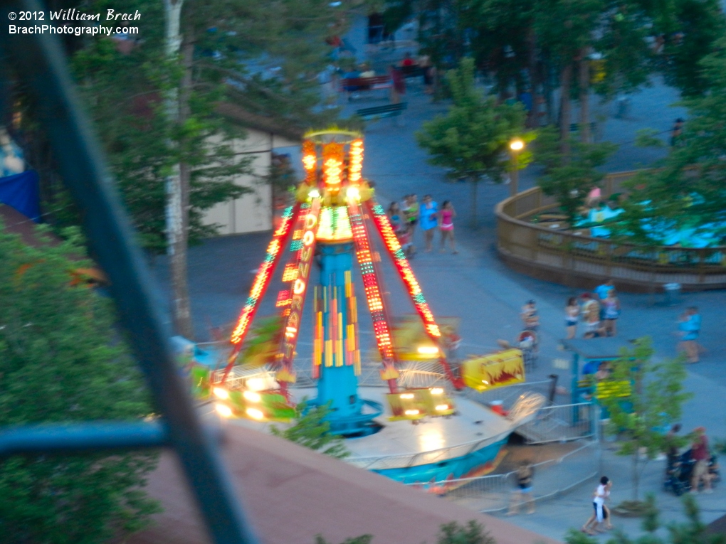 Ride lights on a tudsk seen from the Scenic Skyway.