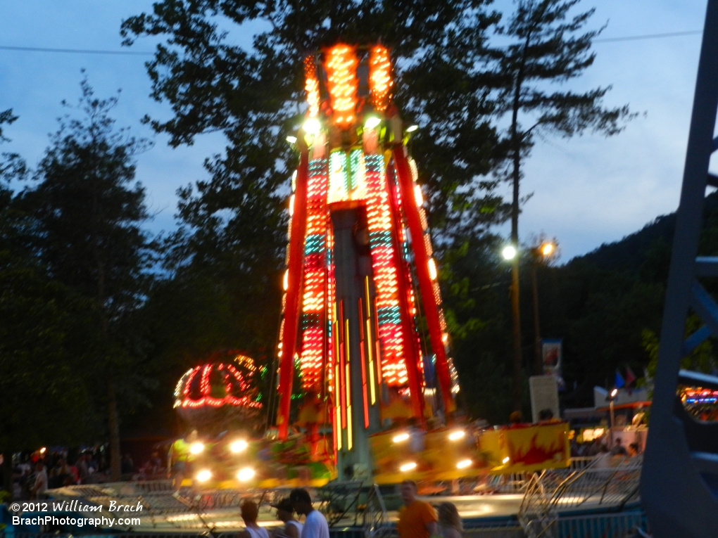 Ride lights after the sun set for the evening.