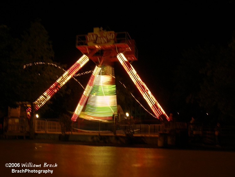 Fandango in motion at night.