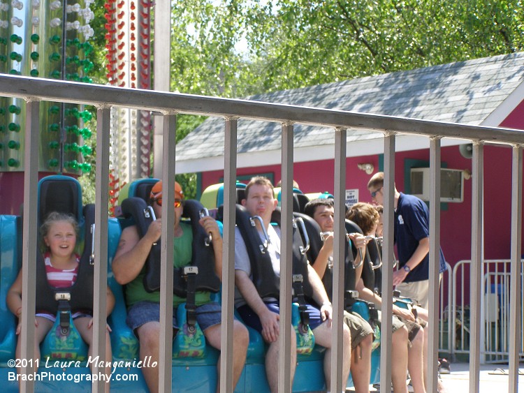 There's Will, sticking his tounge out and ready to ride!