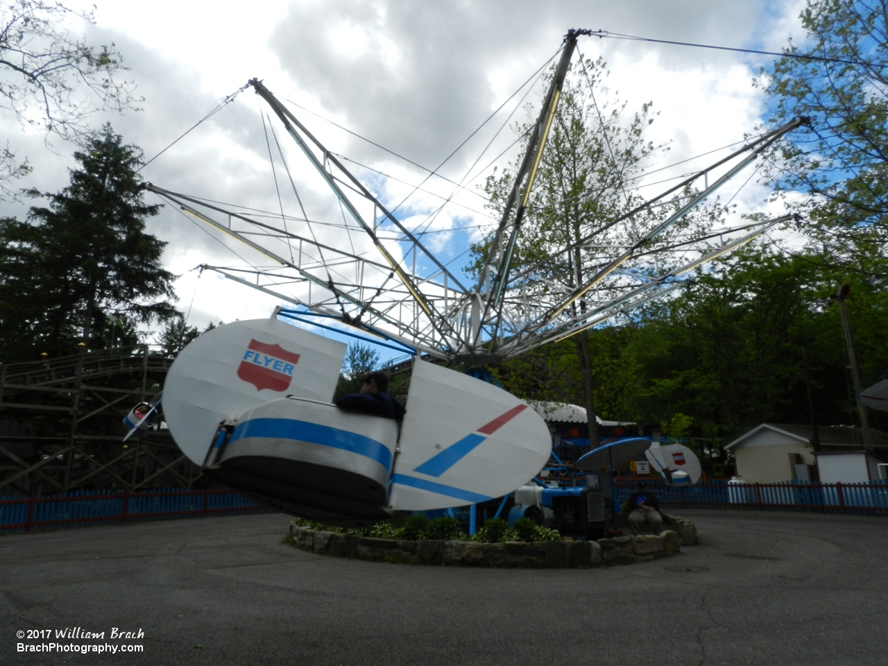 Flyer is the classic flying scooter ride at Knoebels.