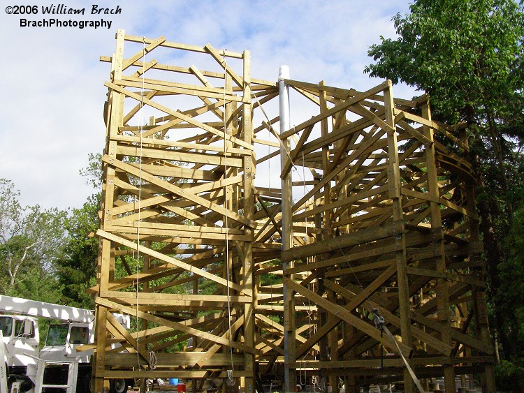 Helix structure under construction.