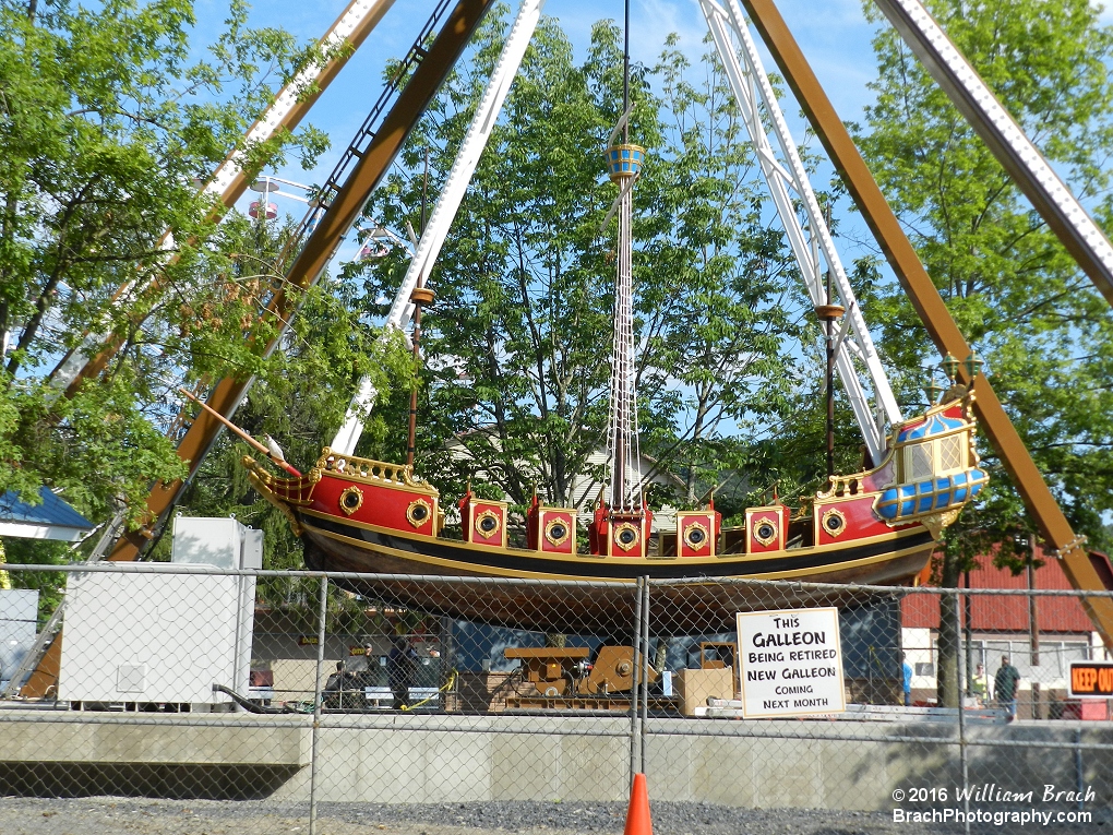 Here's the boat - Well, the ride was still under construction when we visited in July.