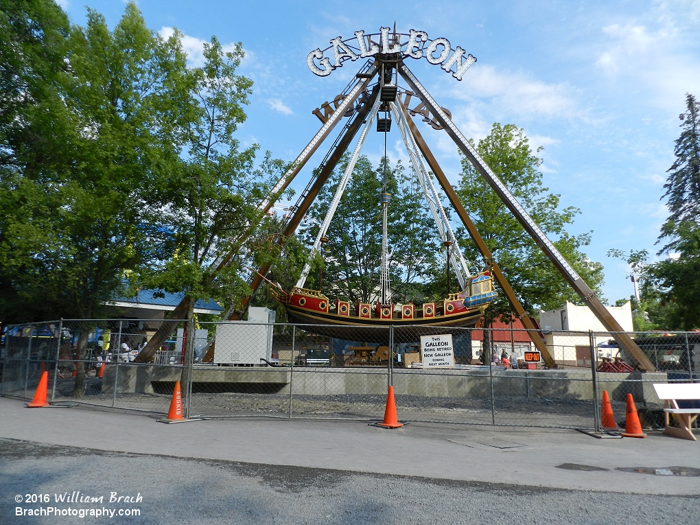 Overview of the new Galleon ride and surrounding area.