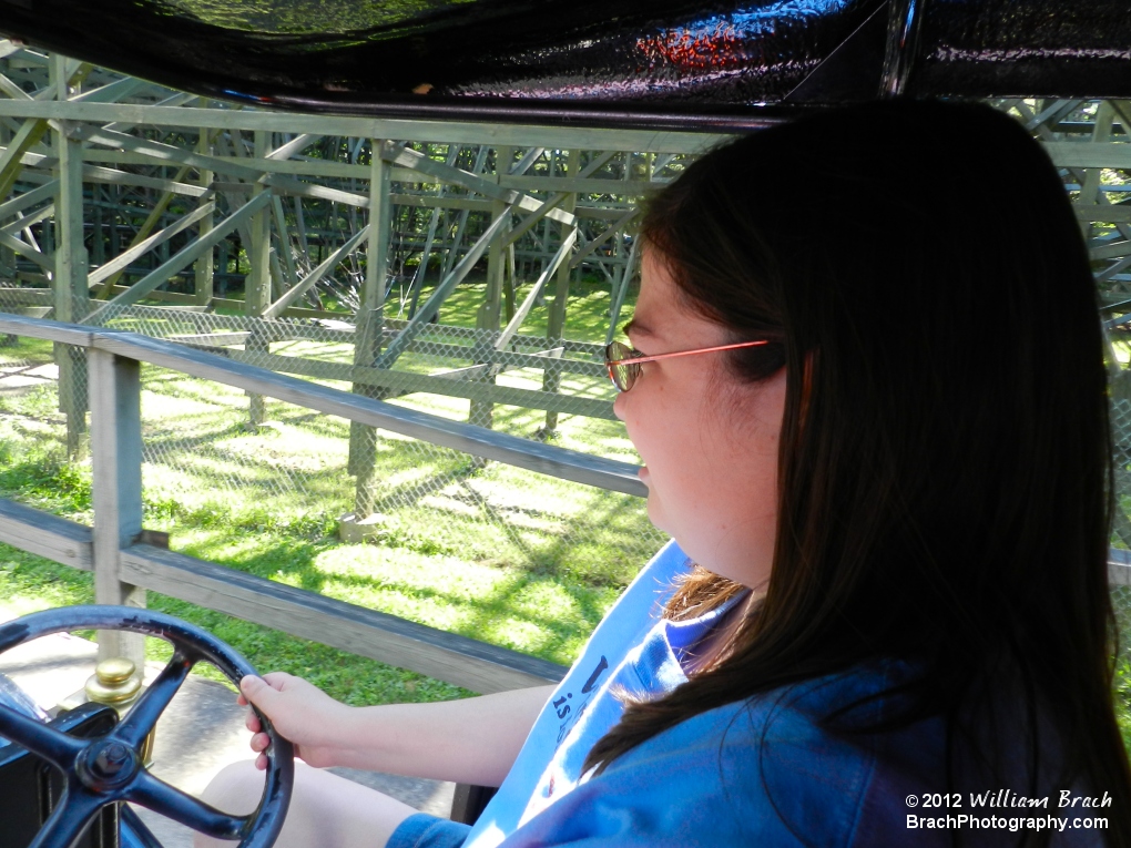 Laura decided she would drive since I did the driving to the park that day.