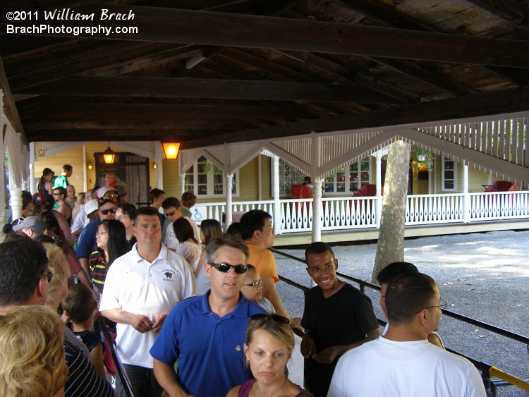 Sure, it looks long, the line was constantly moving and the wait wasn't all that bad.  The ride itself is worth the wait!