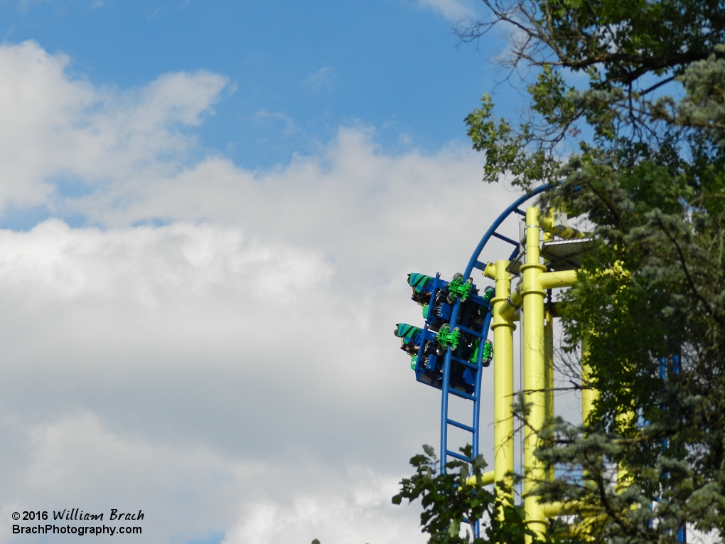 Impulse train going down the drop.