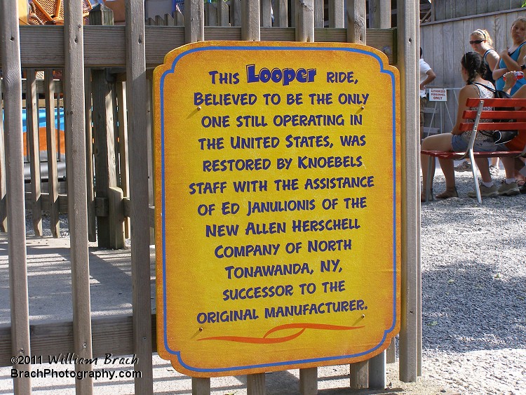 This Looper ride has quite the history - here's some background on the ride.