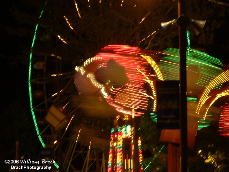 Balloon Race and Giant Wheel at night.