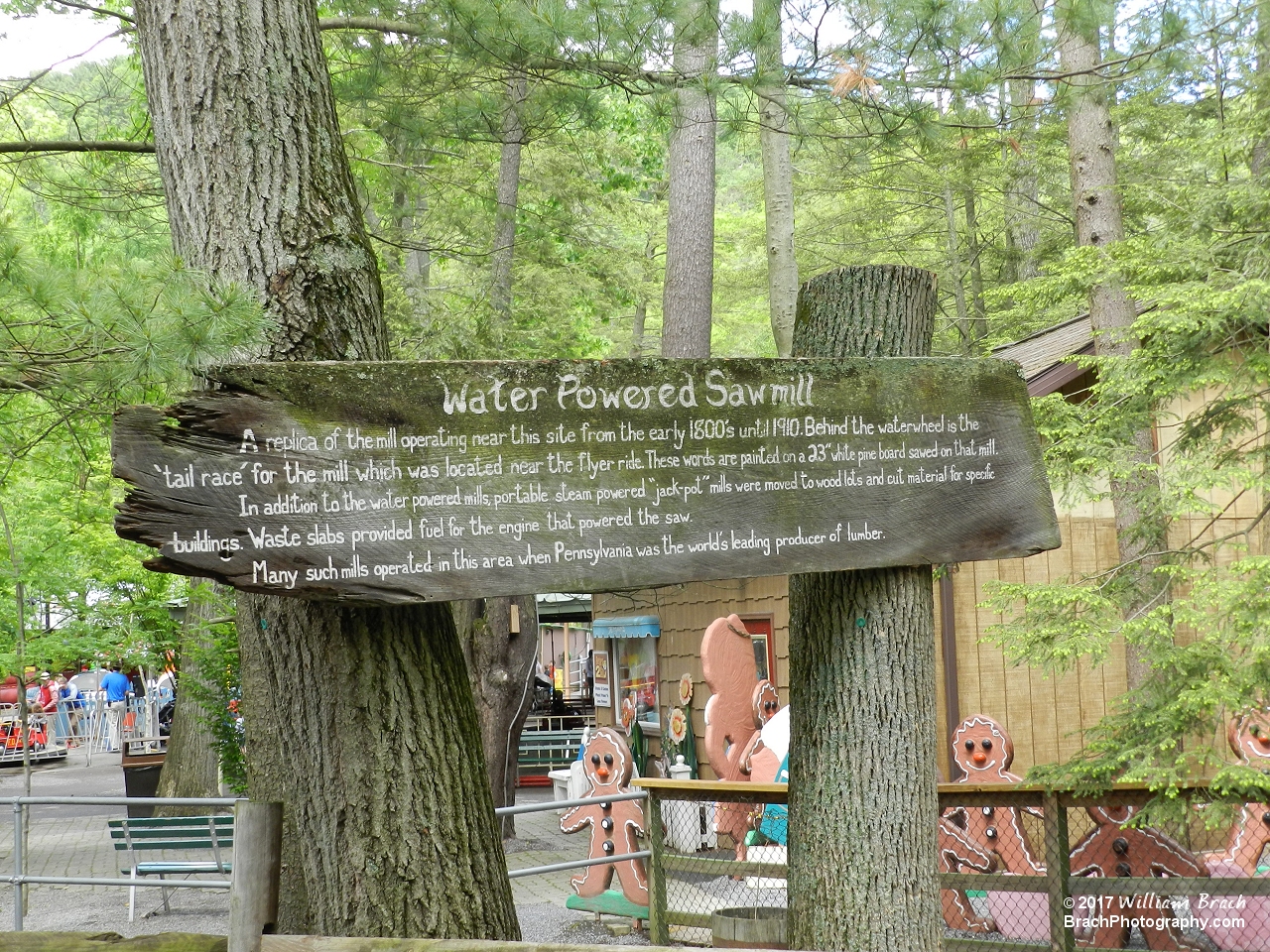 Info sign on the Sawmill.